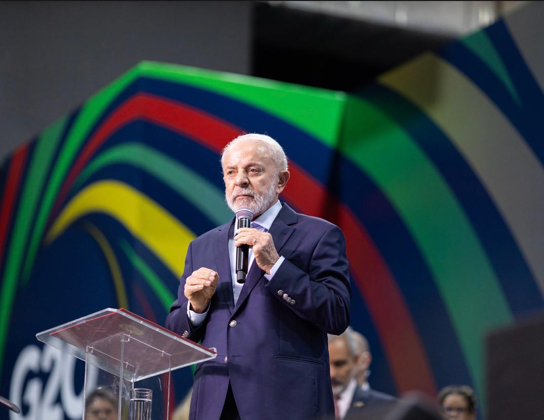 Lula defende no U20 cidades mais sustentáveis e desiguais e lembra assassinato de Marielle Franco