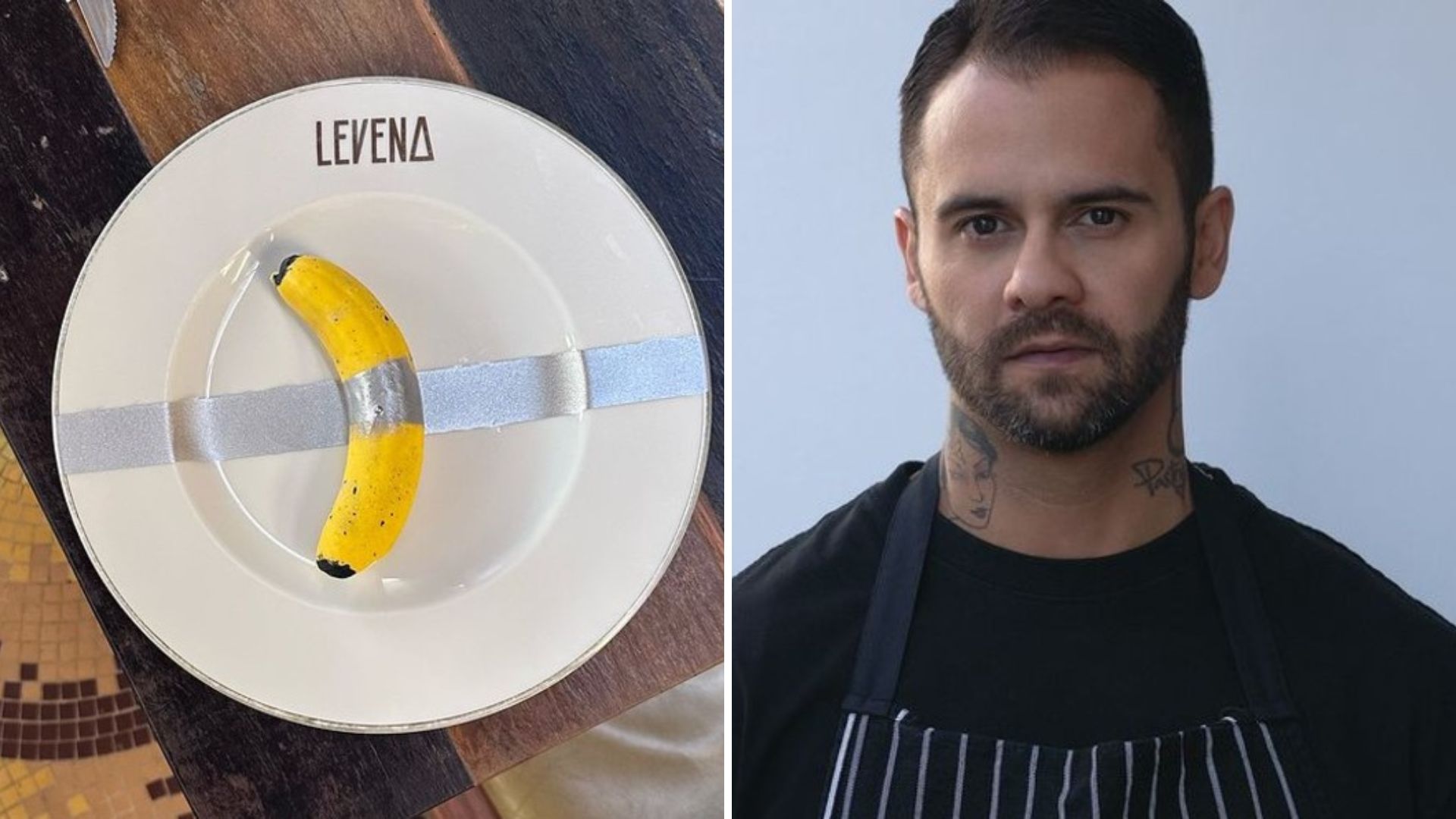 Chef recria a ‘banana mais cara do mundo’ vendida em leilão