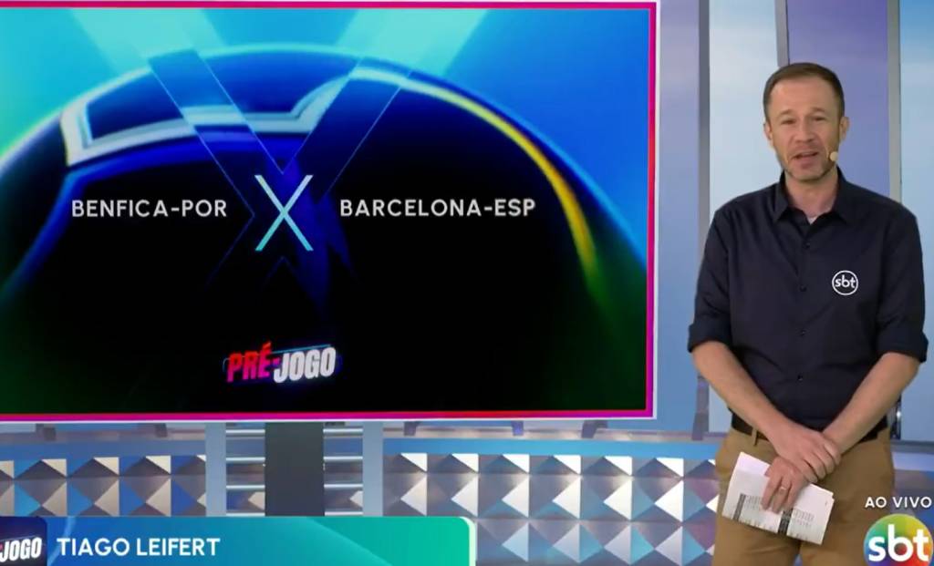 O desempenho de Tiago Leifert na estreia no SBT