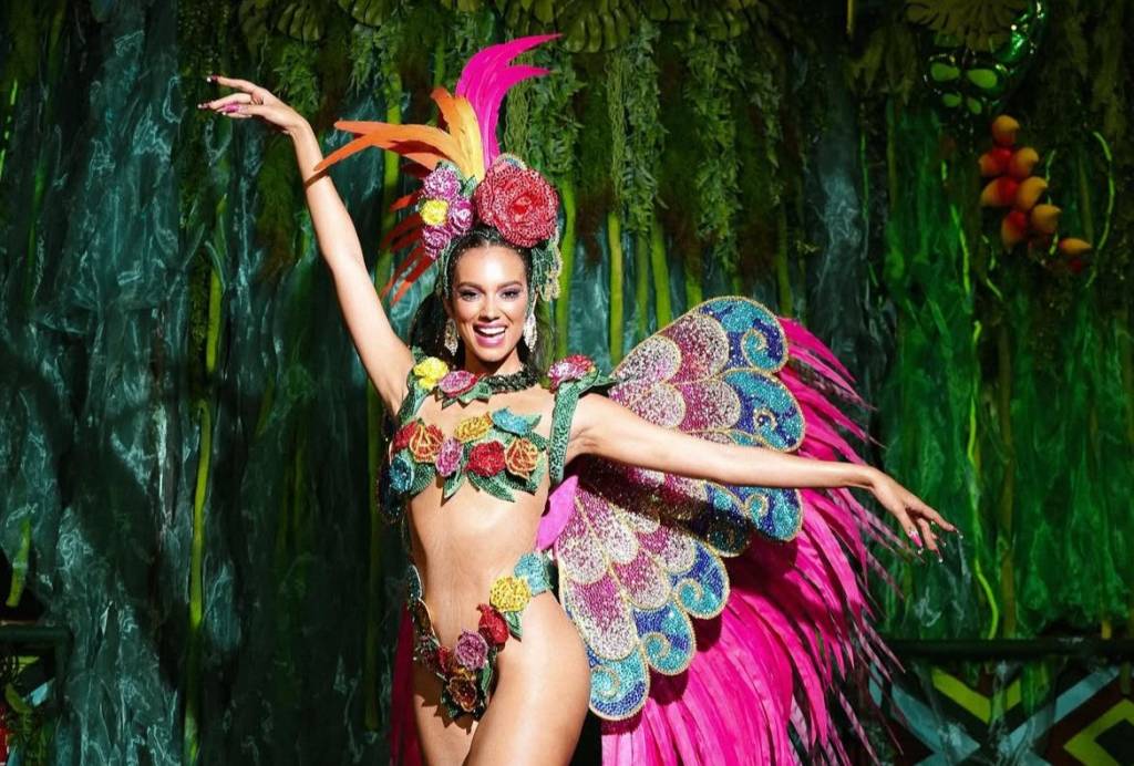 A mudança no figurino de Alane, da Grande Rio, que se machucou no desfile