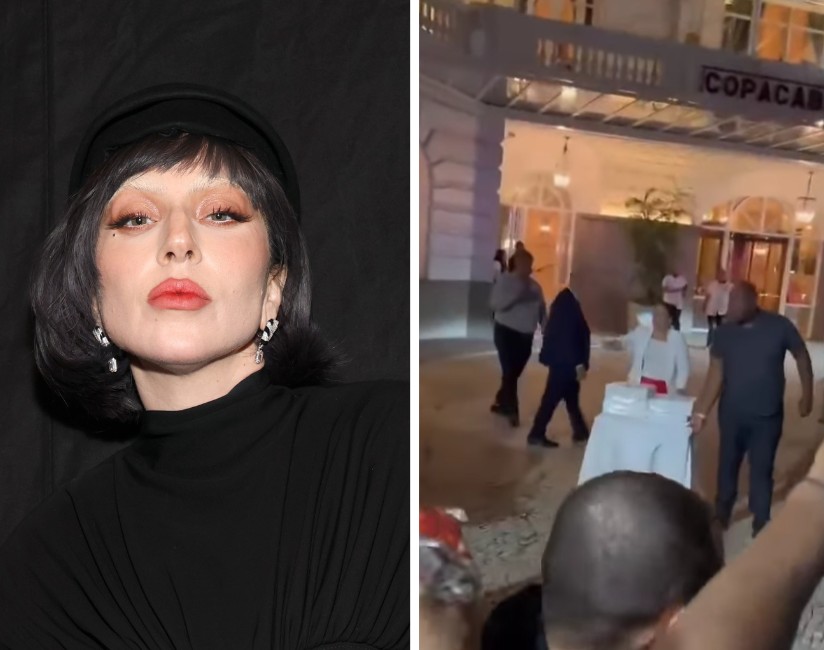 Lady Gaga entrega pizza a fãs incansáveis no Rio