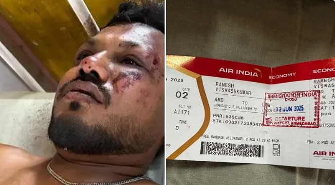 Único sobrevivente de acidente aéreo na Índia narra cenas de pânico: ‘Corpos ao meu redor’