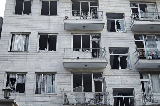 Israel Launches Strikes Against Iran TEHRAN, IRAN - JUNE 13: Damage to buildings following Israeli airstrikes on June 13, 2025 in Tehran, Iran. Iran's three top military generals were killed in the attacks that also targeted nuclear and military facilities, according to published reports. Israel described the strikes as preemptive to keep Iran from obtaining nuclear weapons, the reports said. (Photo by Majid Saeedi/Getty Images)