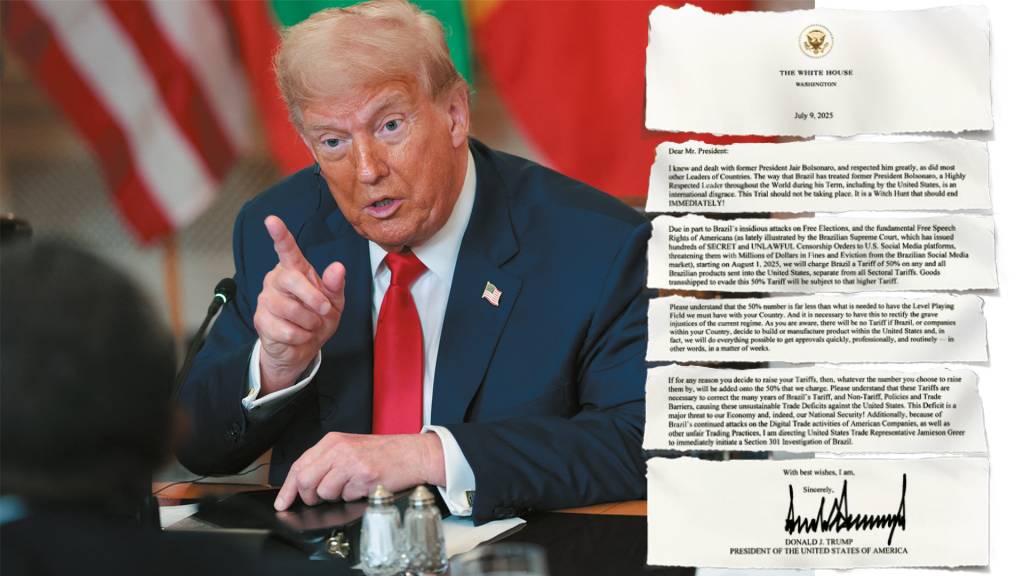 Trump mistura interesses políticos e econômicos em ataque tarifário ao Brasil