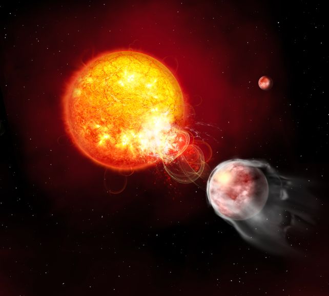 Cientistas descobrem planeta que acelera sua própria morte com explosões estelares
