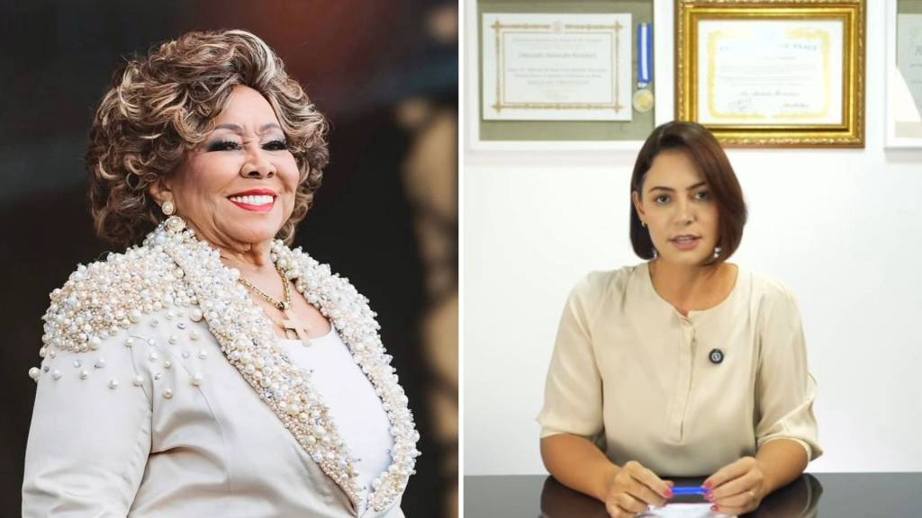Michelle Bolsonaro rebate Alcione em frase sobre macumba