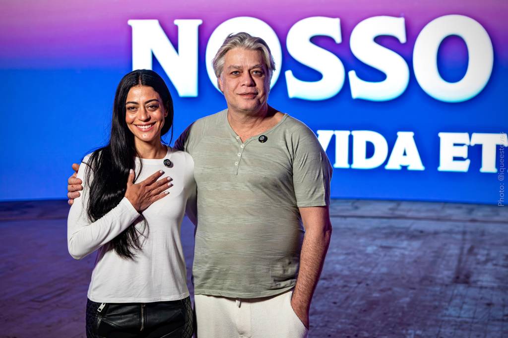 A piada que divertiu Fábio Assunção e Carol Castro no set de ‘Nosso Lar 3’
