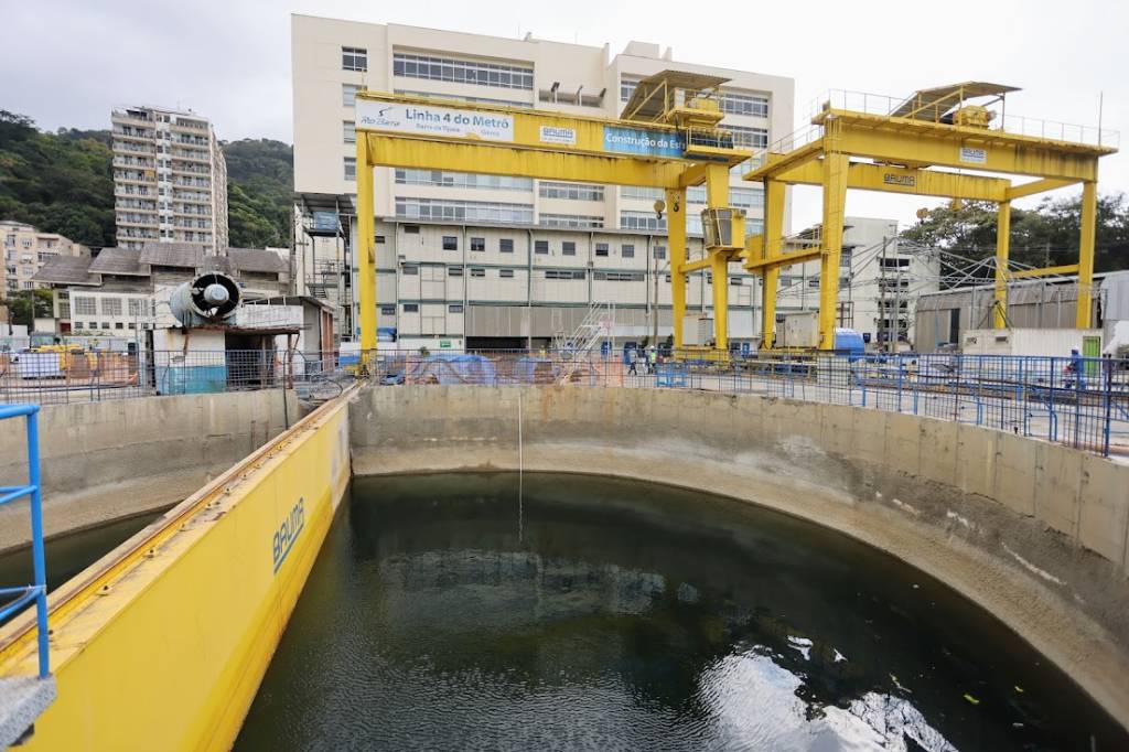 Governo do Estado do Rio dá início à retirada da água da Estação Gávea do metrô e prevê inauguração para 2028