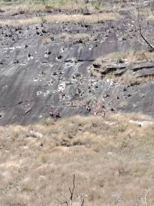 Penhasco de onde carro caiu