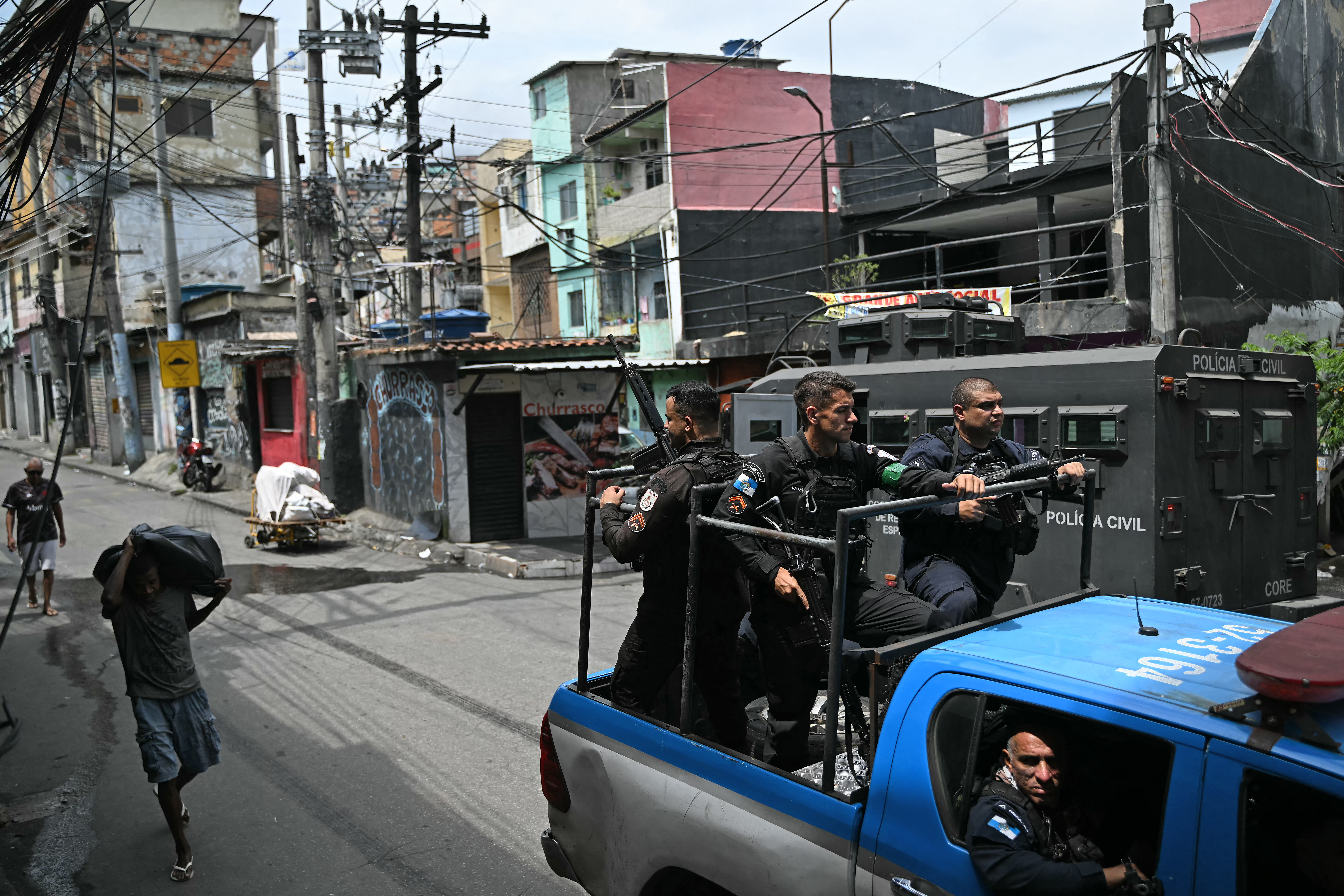 Operação policial contra o Comando Vermelho na Vila Cruzeiro, no Complexo da Penha, no Rio (28/10/2025)