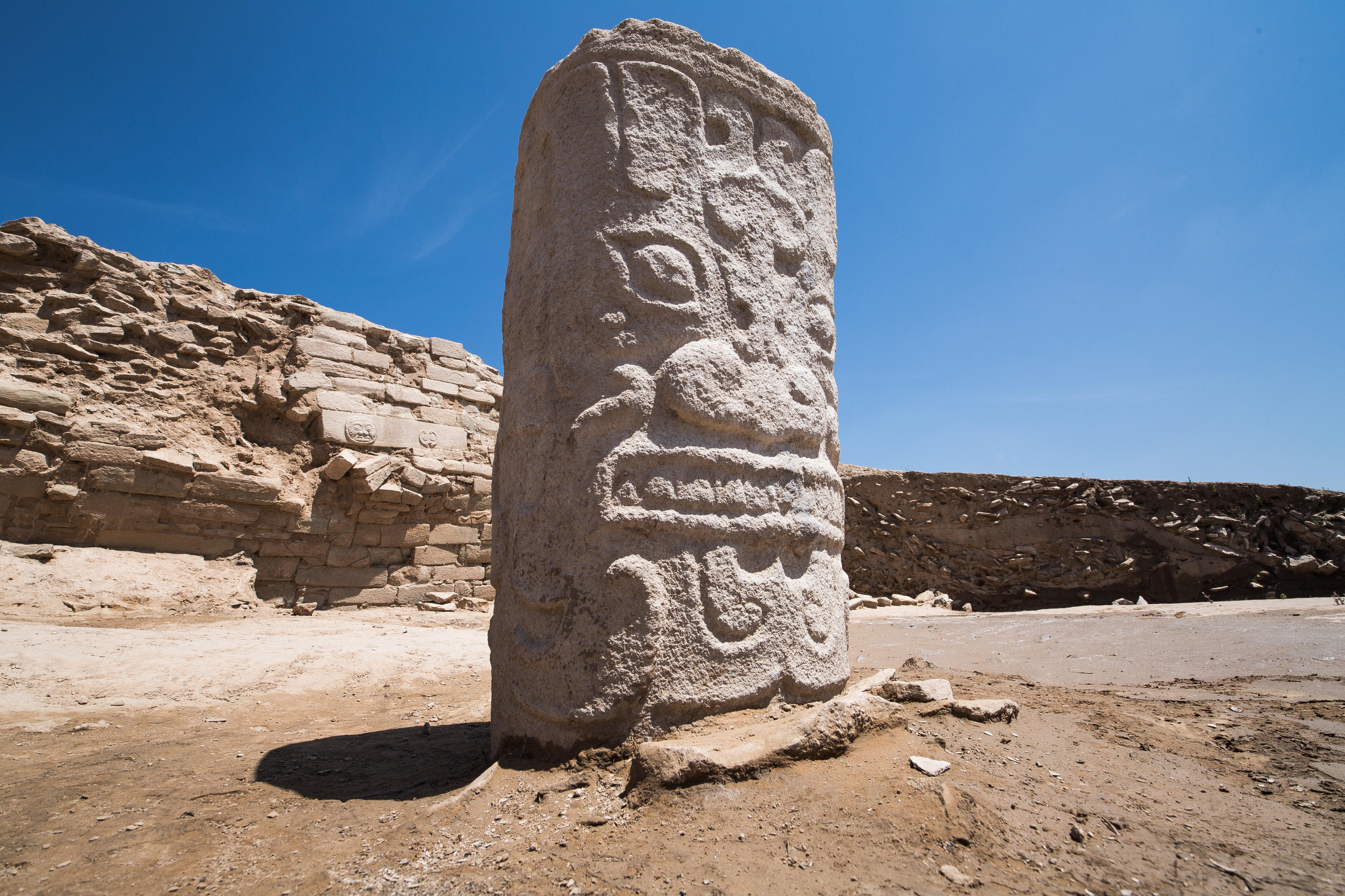 Stone carving at Shimao city