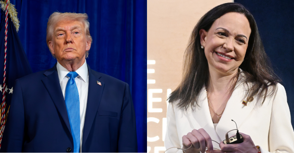 Trump receberá María Corina Machado na quinta-feira, anuncia Casa Branca