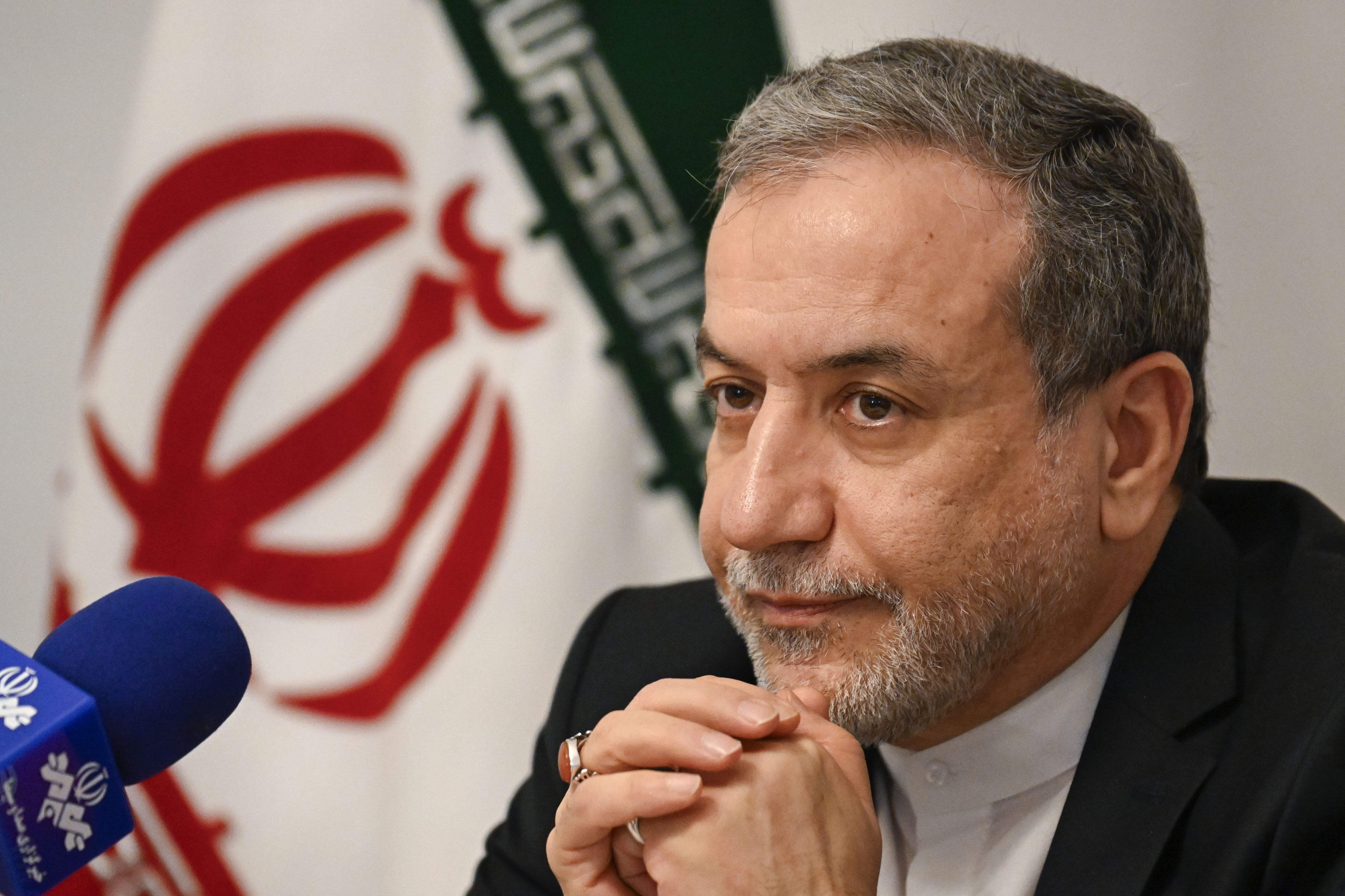 Abbas Araghchi Iranian Foreign Minister At Press Briefing In Lisbon