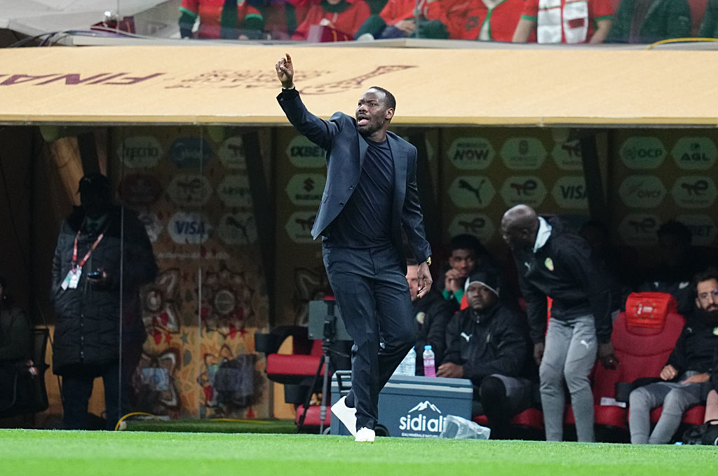 Pape Thiaw of Senegal gestures during the AFCON final between Morocco and Senegal at Complexe Sportif Prince Moulay Abdellah, Rabat, Morocco on January 18, 2026. (Photo by Ulrik Pedersen/NurPhoto via Getty Images)