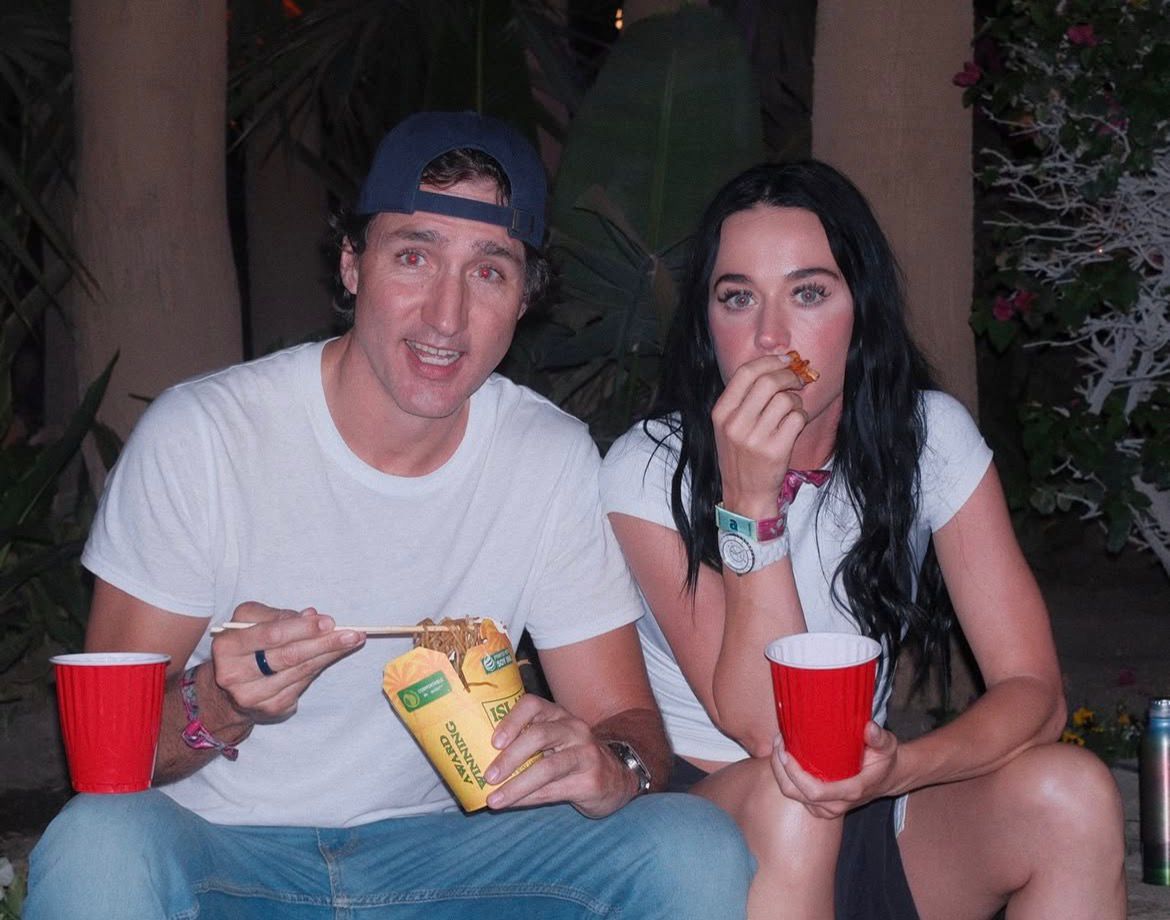 Katy Perry e Justin Trudeau curtem noitada no estilo ‘gente como a gente’ no Coachella