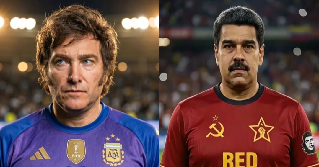 Maduro e Stalin: Milei compartilha vídeo criado por IA de jogo de futebol contra ‘comunistas’