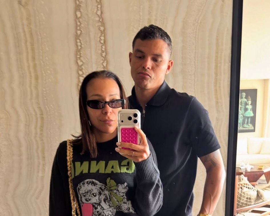 Fora da Copa do Mundo, mulher de Thiago Silva preparou à toa festa em casa