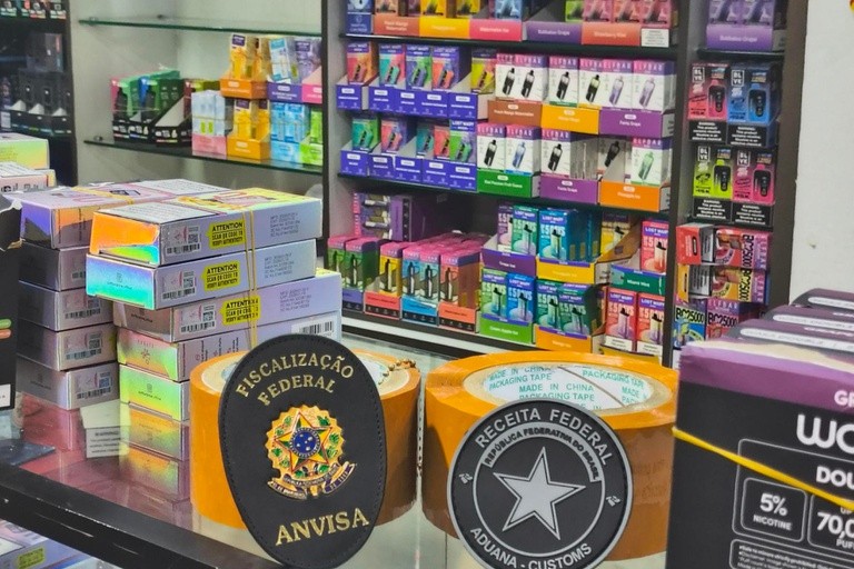 Mais de 25 mil cigarros eletrônicos são apreendidos em operação da Anvisa