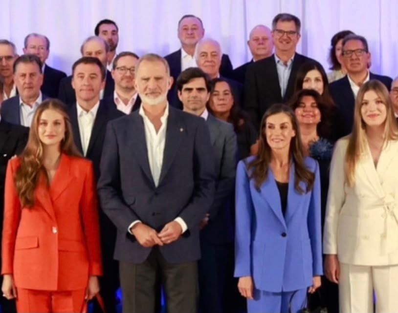 O descuido de protocolo da família real espanhola