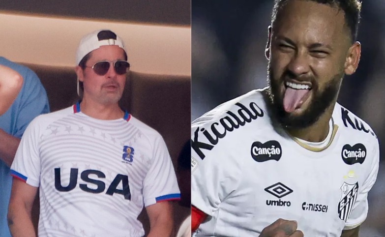 Brad Pitt ironiza Neymar sobre simulação de faltas e quedas