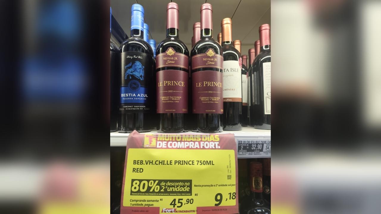 Lançado com toda a pompa, o vinho de Neymar virou gol contra nas vendas?
