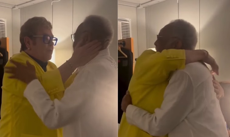 Elton John se rende a Gilberto Gil e faz declaração durante Rock in Rio