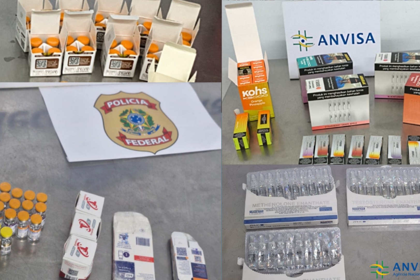 Operação da Anvisa apreende mais de 1 000 ‘canetas emagrecedoras’ e peptídeos ilegais